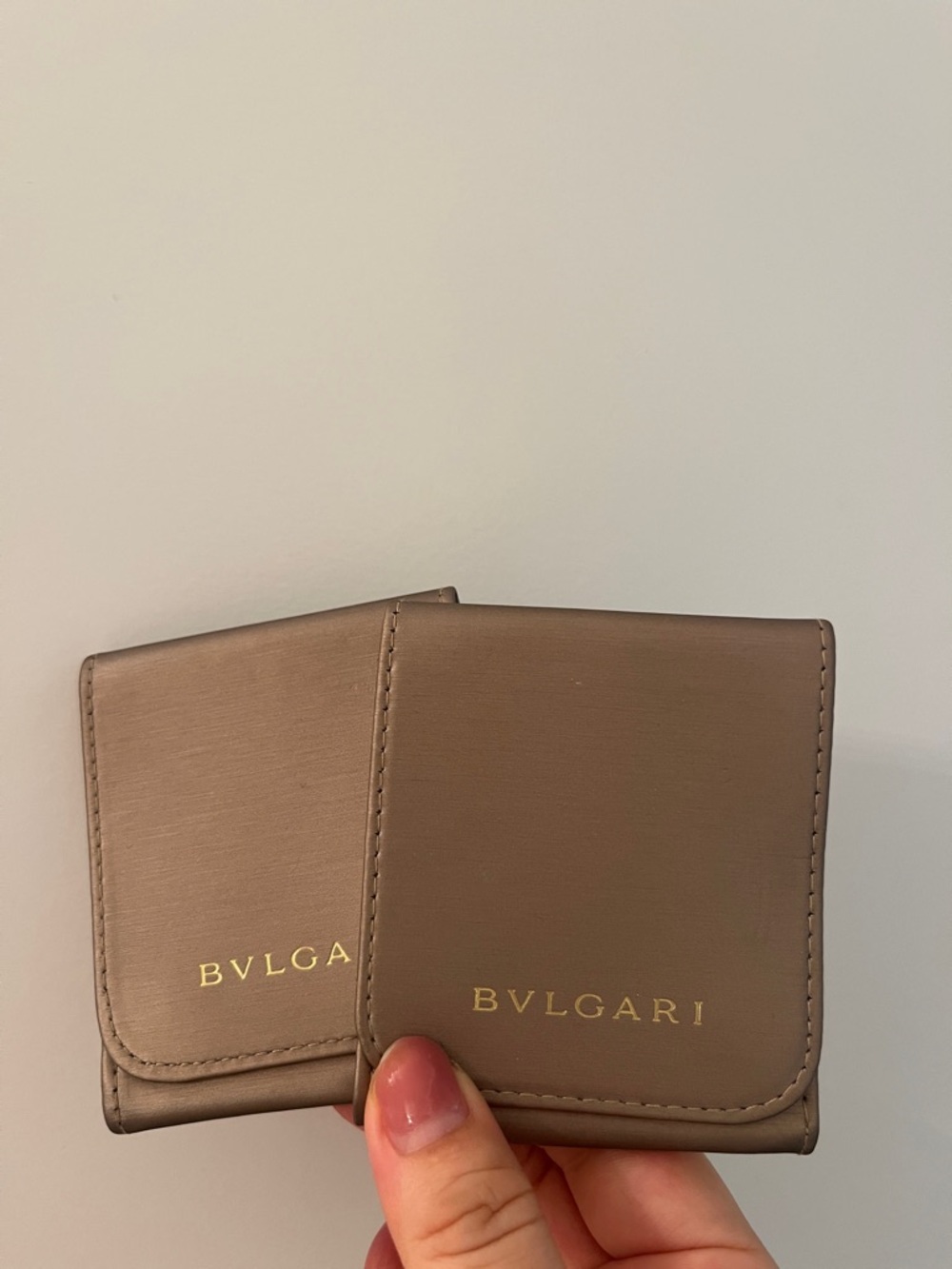 BVLGARI Taupe Jewelry Travel Pouch New bag for rings/necklace/bracelet GWP